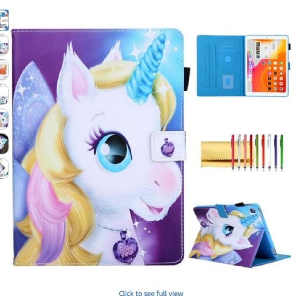 FurReal Friends Unicorn iPad Tablet Case Kids Protective Stand Cover NEW